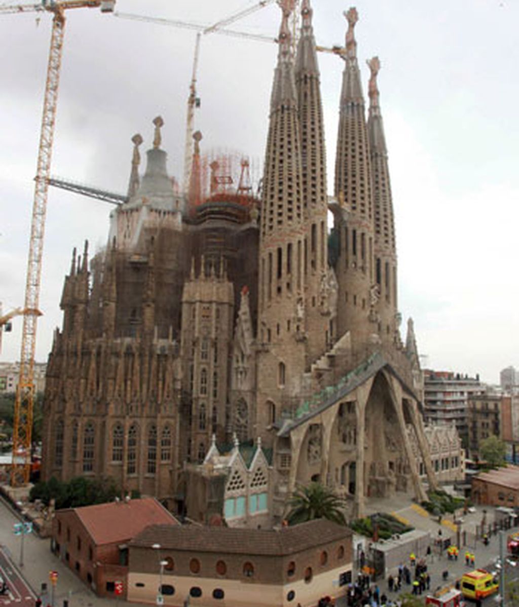 Incendio en la Sagrada Familia