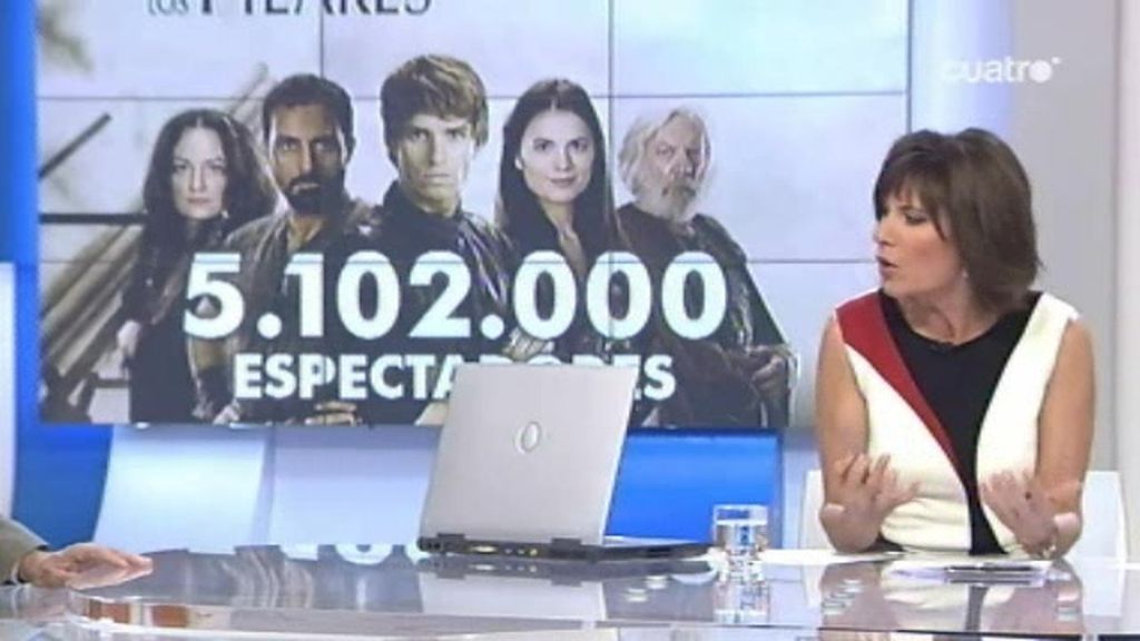 "Los pilares de la Tierra" arrasan en su estreno en Cuatro