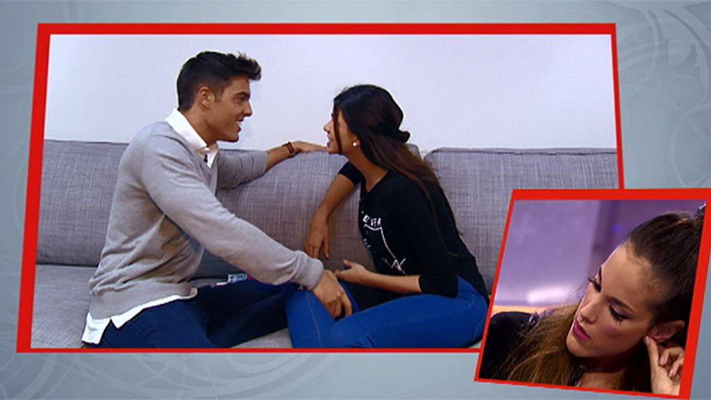 Marina: "Me ha dado un pedazo de beso que me ha encantado"