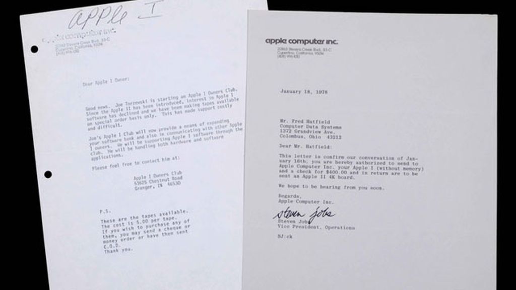 El primer ordenador Apple se subasta por un millón y medio de euros