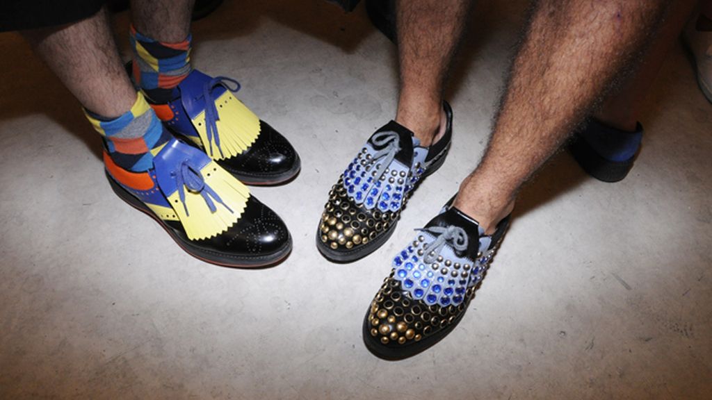 Los preciosos zapatos de Prada de Nacho Caballero y Roi Porto