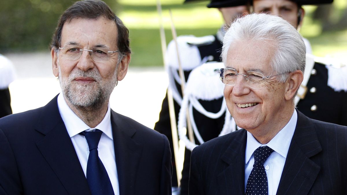 Mariano Rajoy y Mario Monti