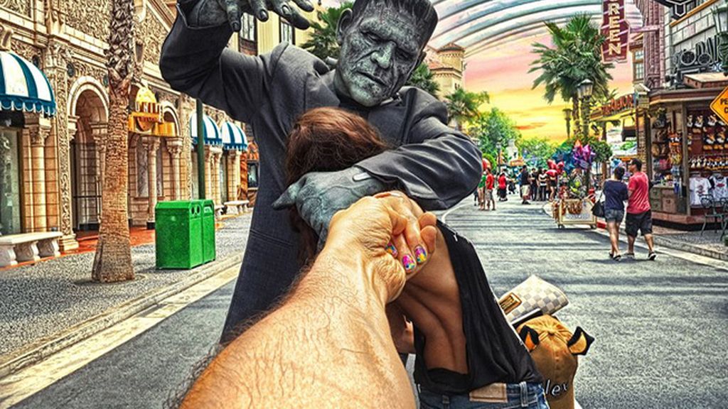 La mano de Osmann y la espalda de Nataly