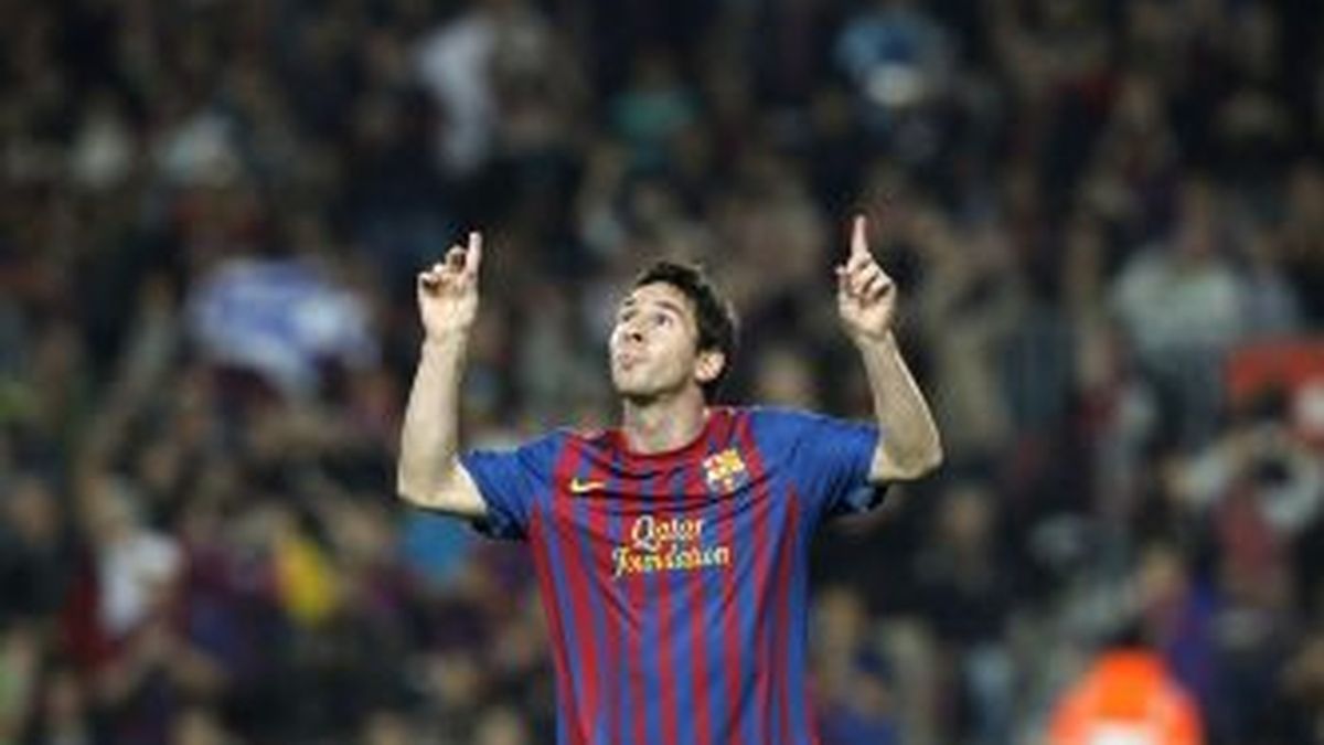 Messi celebra un gol. EFE