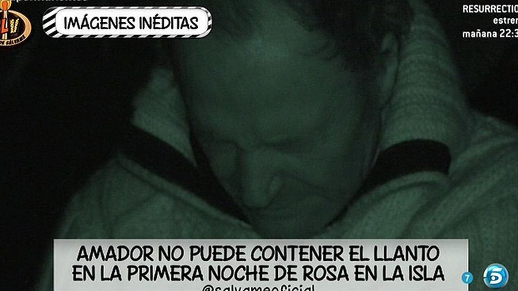 Amador no puede evitar las lágrimas durante la primera noche de Rosa en Honduras