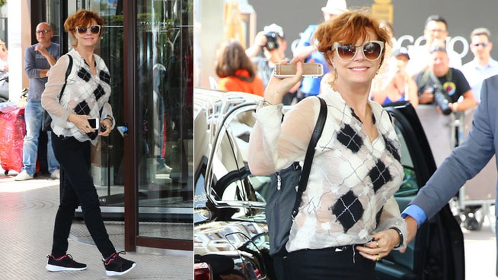 Susan Sarandon, estupenda con look ‘sporty’