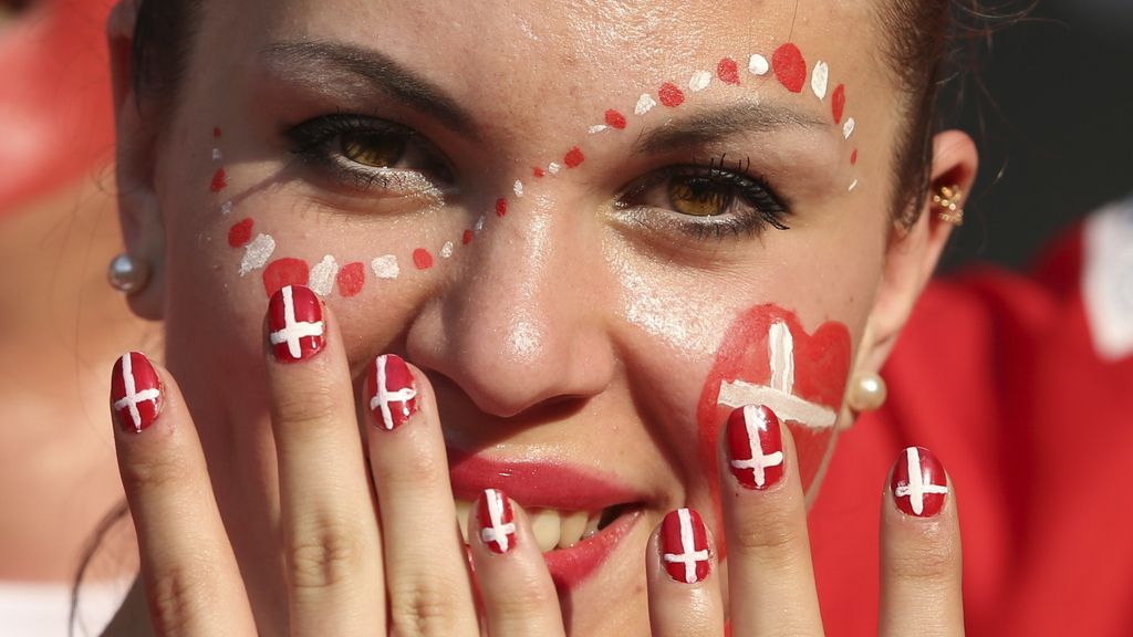 Colorido del norte en las gradas