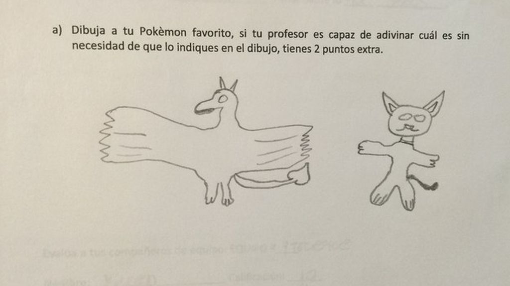 Un profesor da puntos extra a sus alumnos por dibujar bien un Pokémon