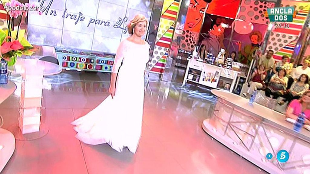 La colaboradora ha escogido entre seis vestidos