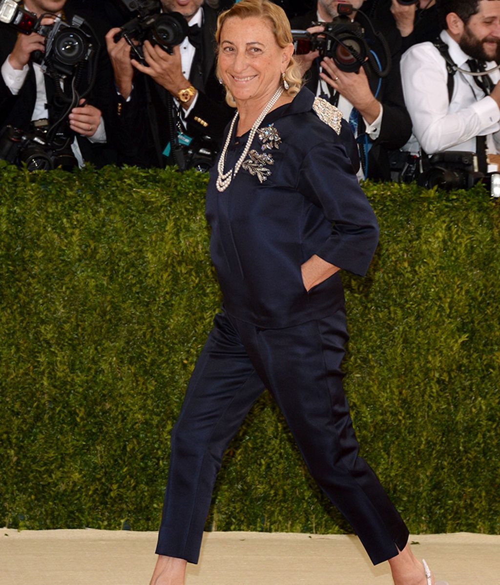 Miuccia Prada en la gala del MET