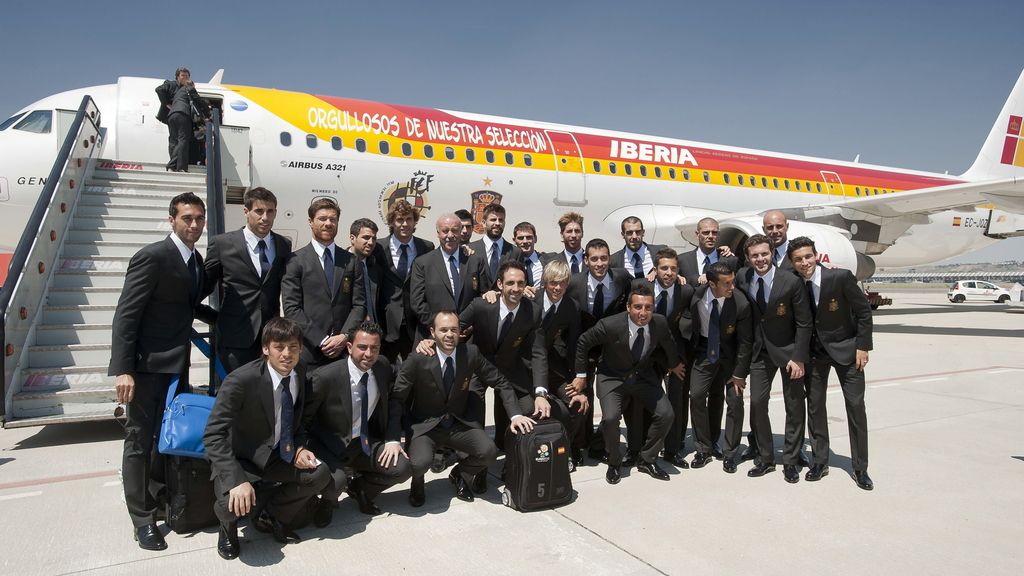 La selección española ya está en Polonia