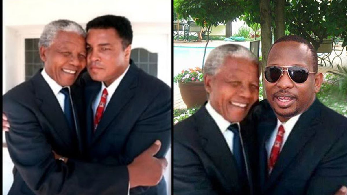 El Senador de Kenia publica una foto trucada con Mandela
