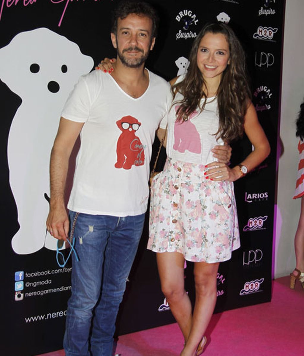 José Luis García Pérez y Cristina Alarcón en el 'photocall'