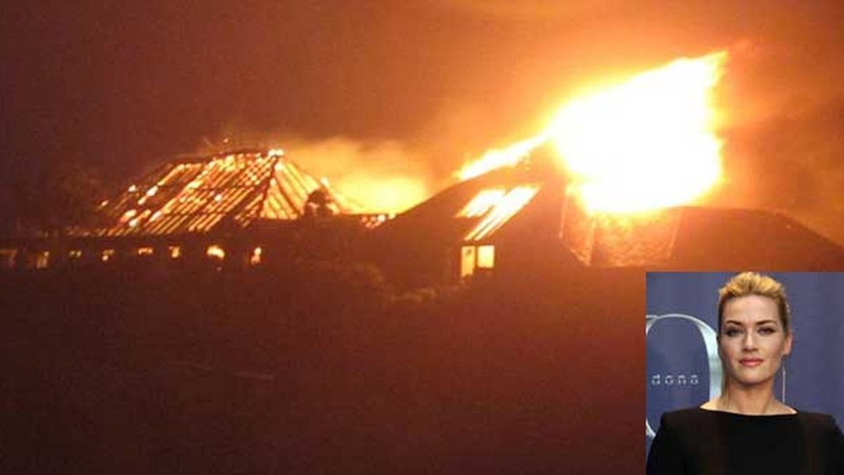 Las llamas devoran la casa de Richard Branson en El Caribe donde vivía Kate Winslet