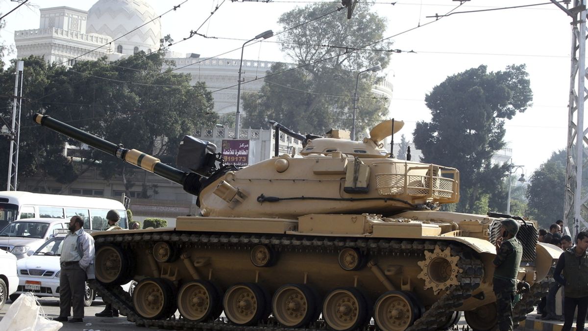 Egipto tanques. Foto: EFE