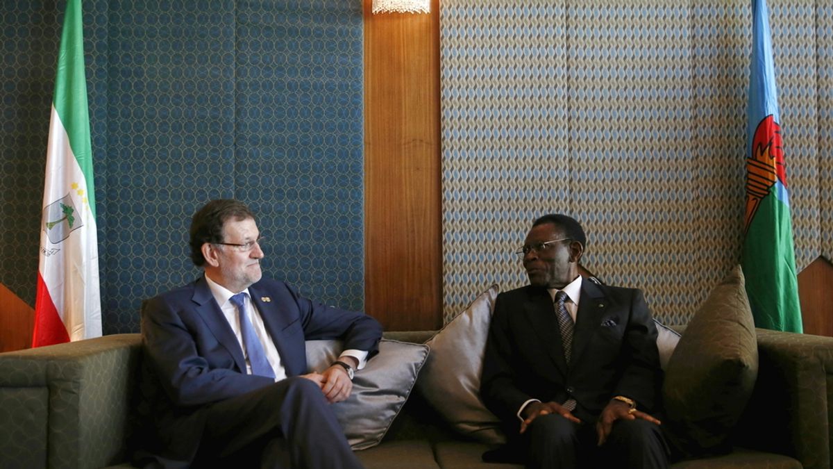 Rajoy y Obiang