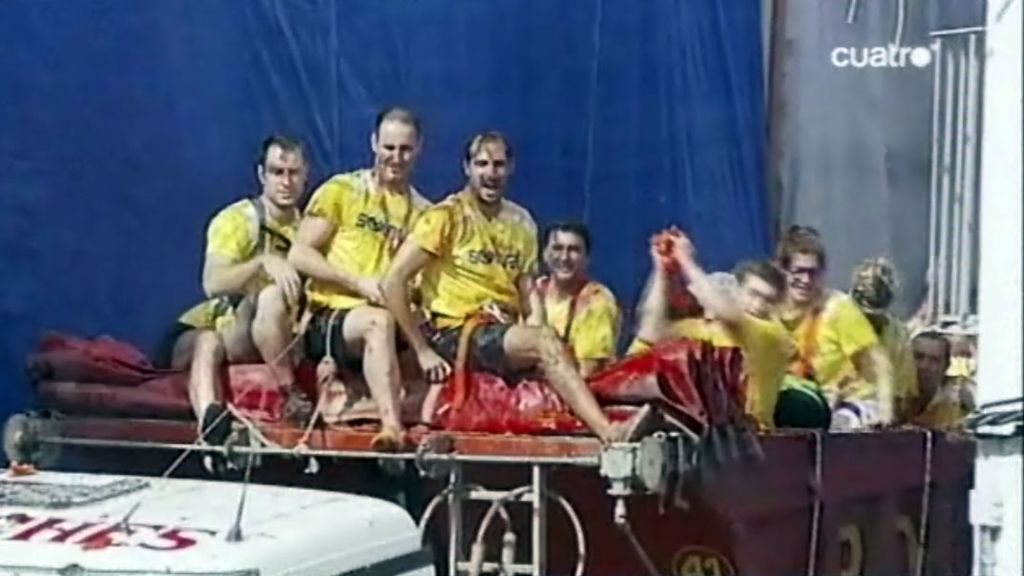 Verónica Sanz en la 'tomatina' de Buñol