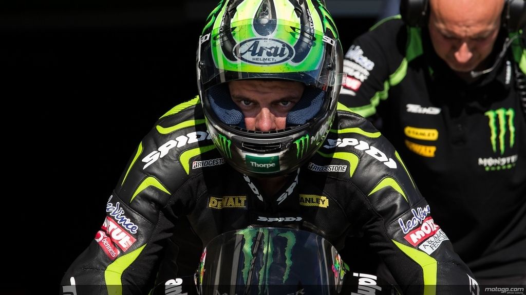 Cal Crutchlow durante el test de MotoGP en Brno