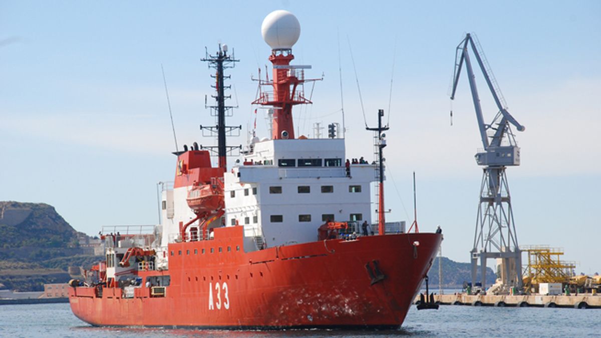 El buque Hespérides de investigación oceanográfica