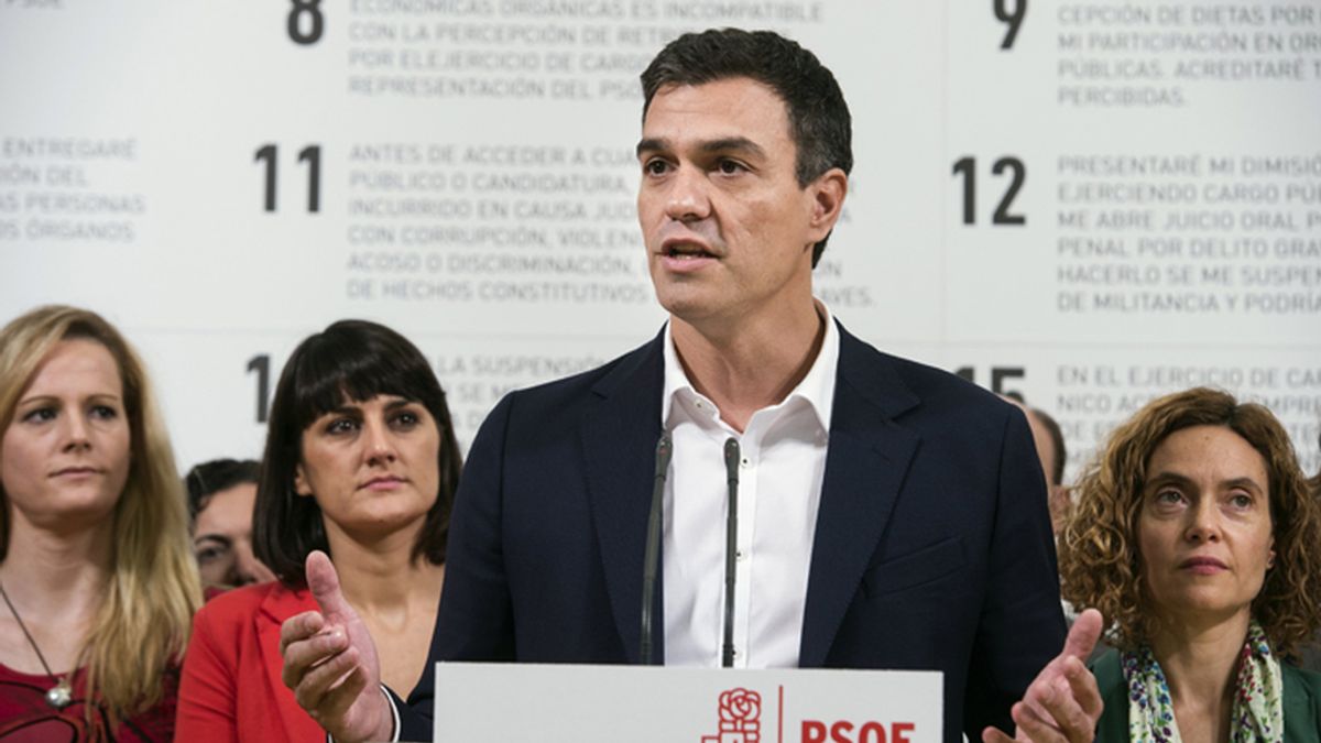 Pedro Sánchez presenta el código ético del PSOE