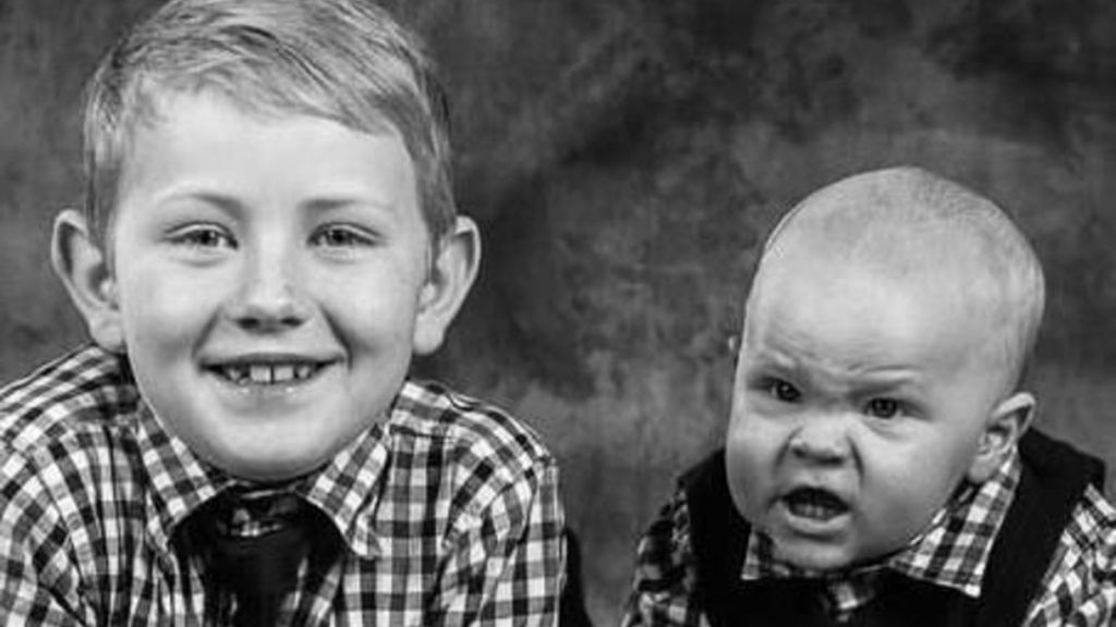 Los más pequeños también saben poner mala cara