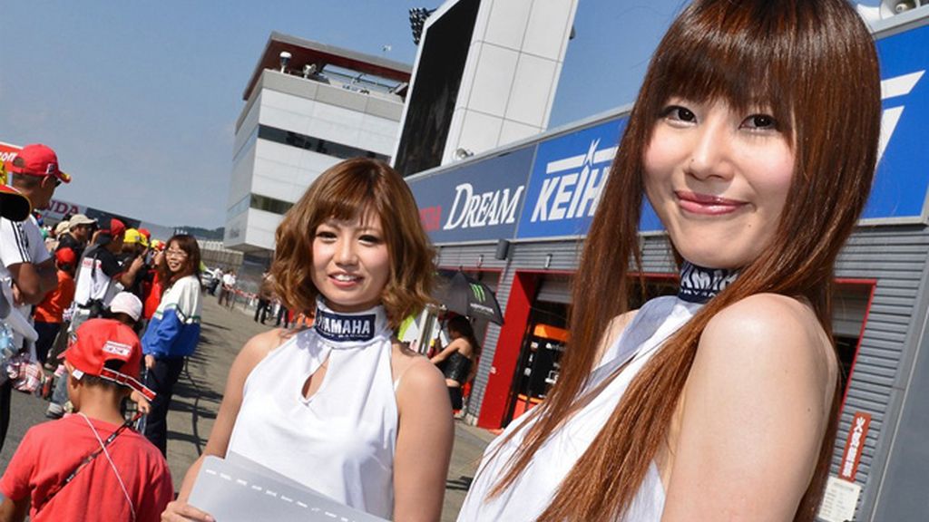 Las chicas del 'paddock' del GP de Japón