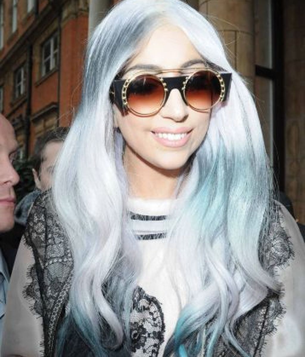 Леди Гага Blue hair