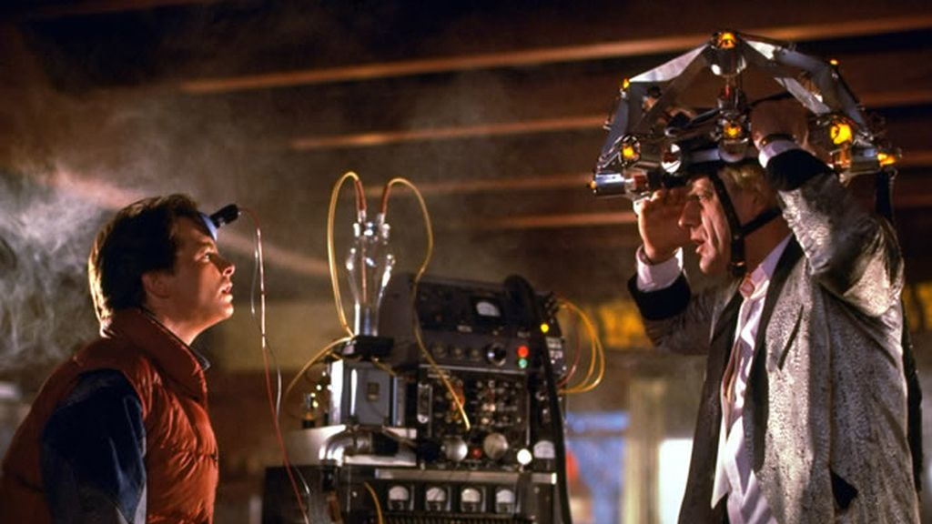Marty McFly y Doc en Regreso al Futuro