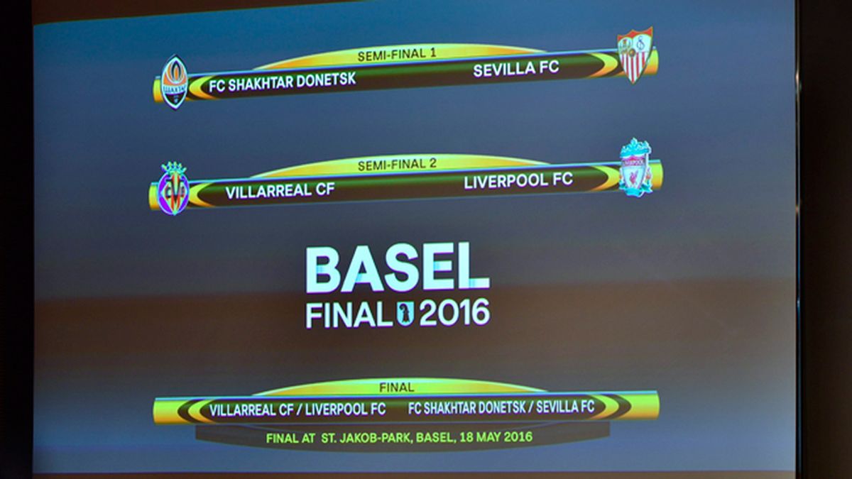 Villarreal-Liverpool y Shakhtar Donetsk-Sevilla, duelos de semifinales