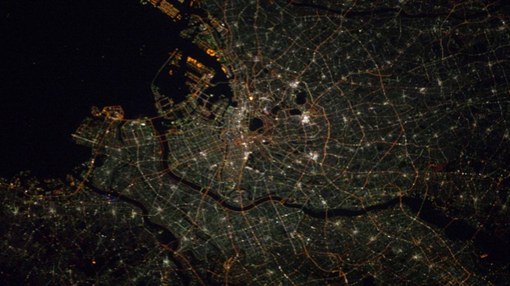 Ciudades brillantes desde el espacio