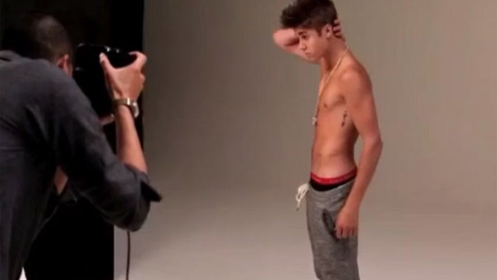 La sesión de foto de Justin Bieber