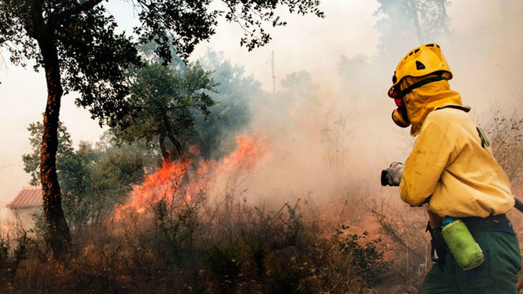 Imágenes del incendio en Girona