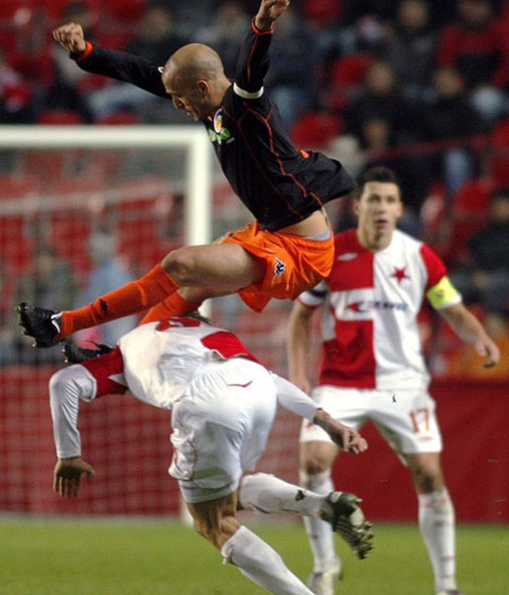 Slavia de Praga-Valencia, en imágenes