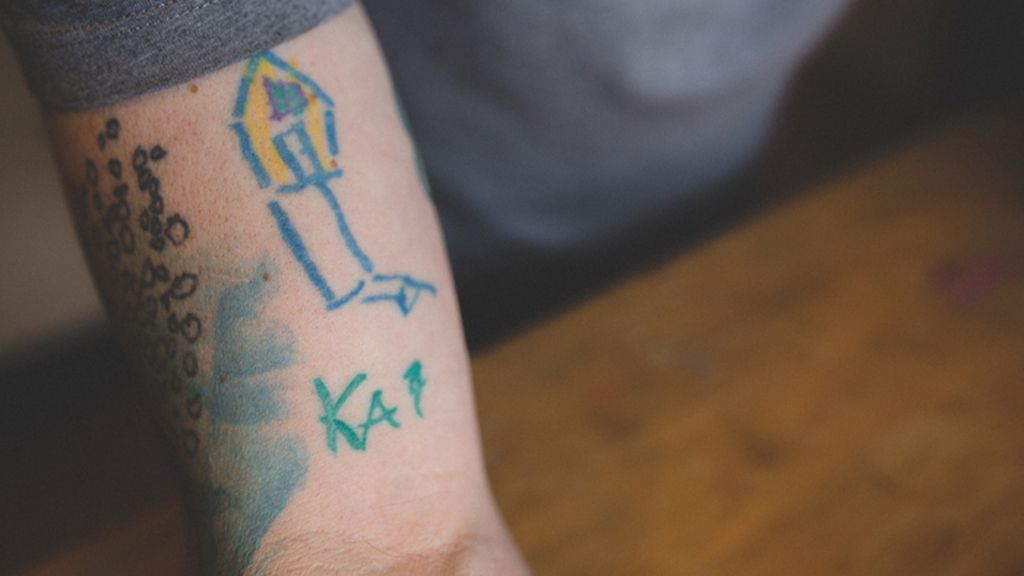 Kai creó el primer dibujó para su padre cuando tenía 4 años