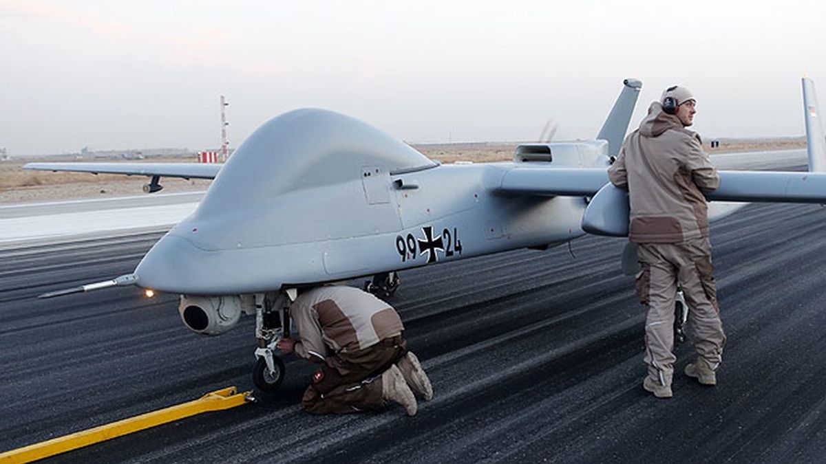 El avión no tripulado del Ejército alemán, listo para volar en Afganistán