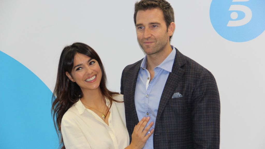 Los actores de 'El Rey' durante la presentación de la mini-serie