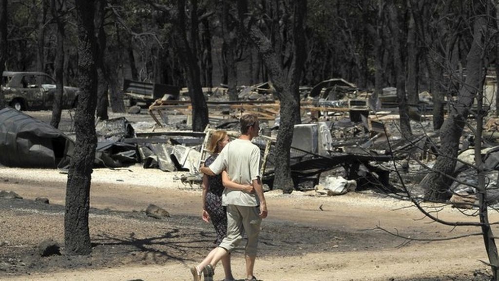 Imágenes del incendio en Girona