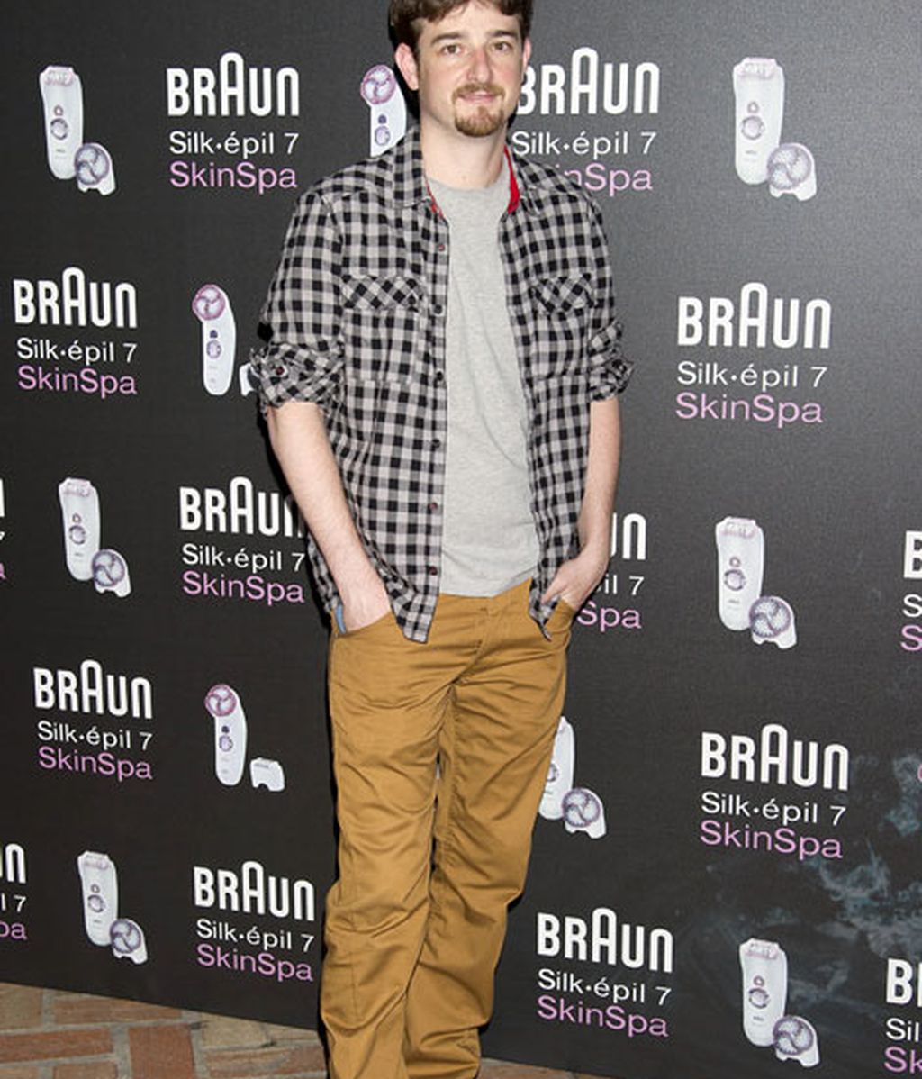 Gorka Otxoa, con un look muy informal