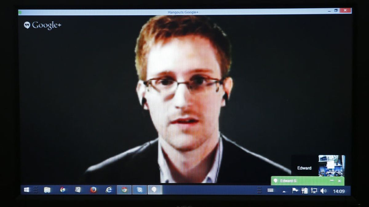 Edward Snowden habla sobre videovigilancia en Estrasburgo