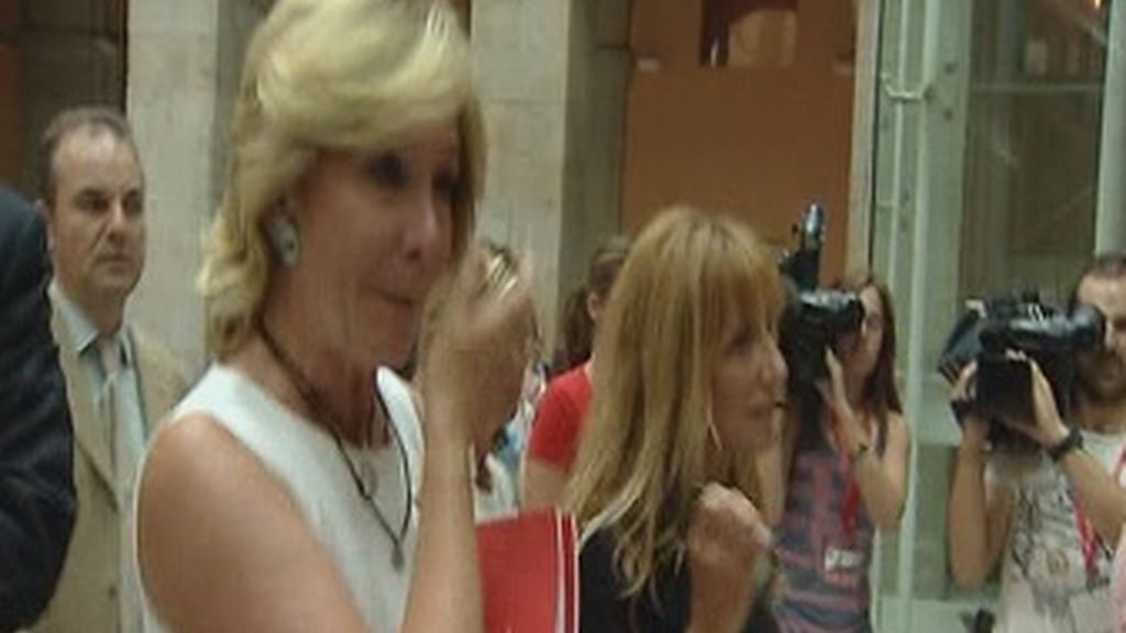 Esperanza Aguirre poco después de dimitir