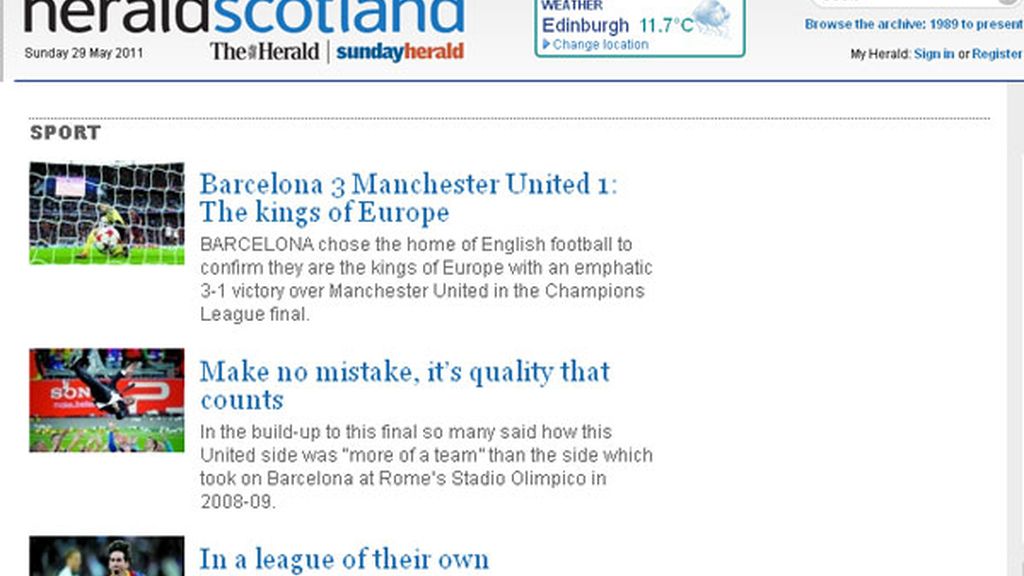 Herald Scotland: "Un equipo genial"