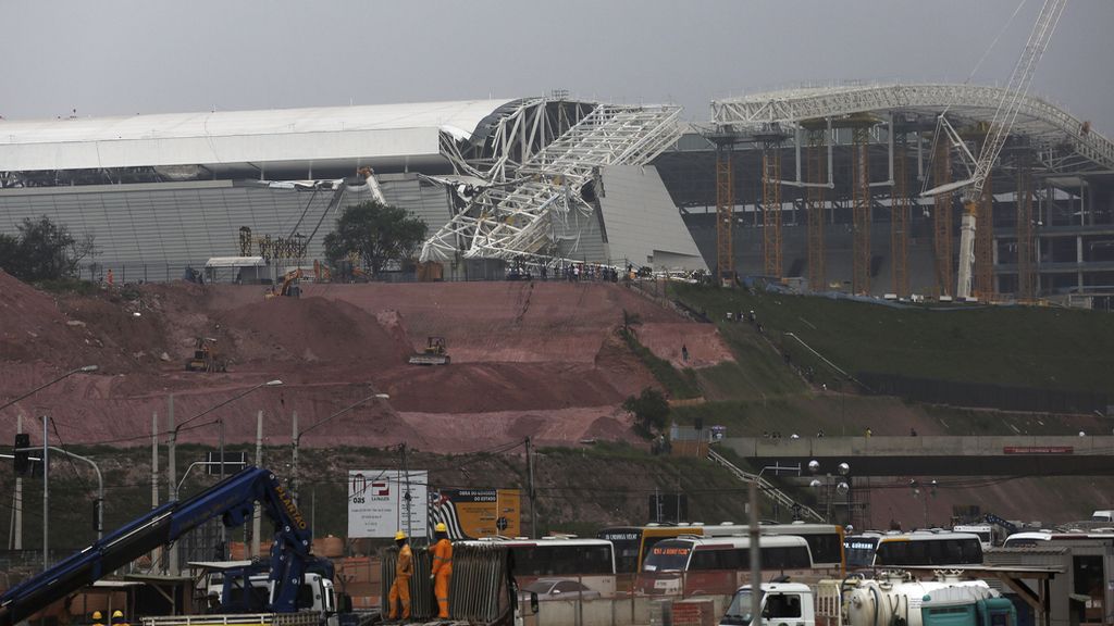 Dos muertos en las obras del estadio Arena de Sao Paulo