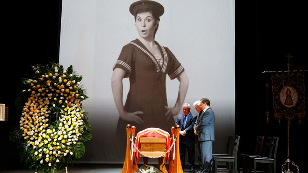 La capilla ardiente de Lina Morgan, en el Teatro de la Latina