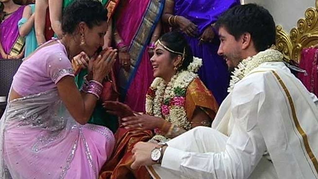 Vinatha y Diego viven en Madrid pero han decidido casarse en Chennai