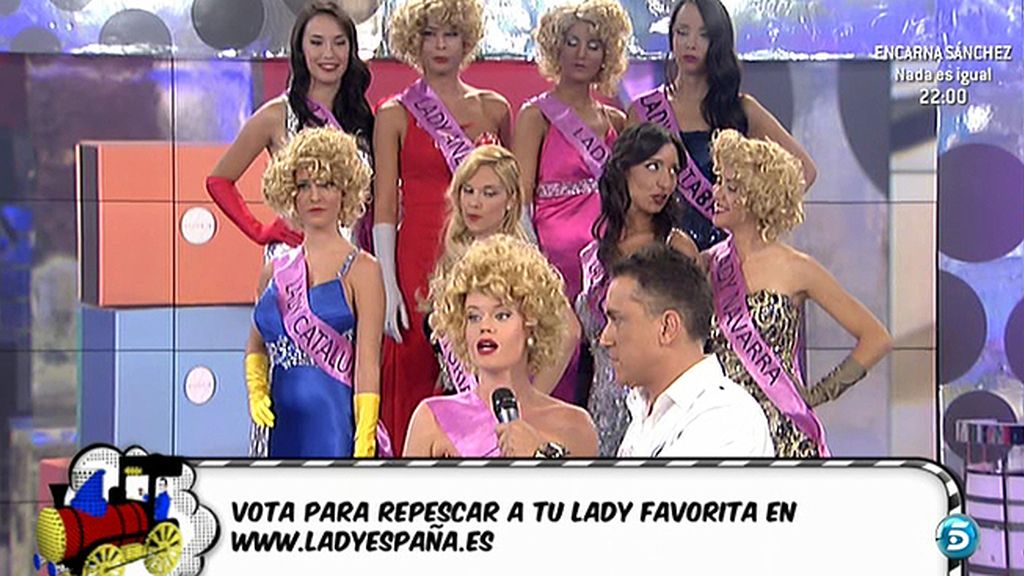 Las candidatas a Lady España se convierten en Gilda y Marilyn