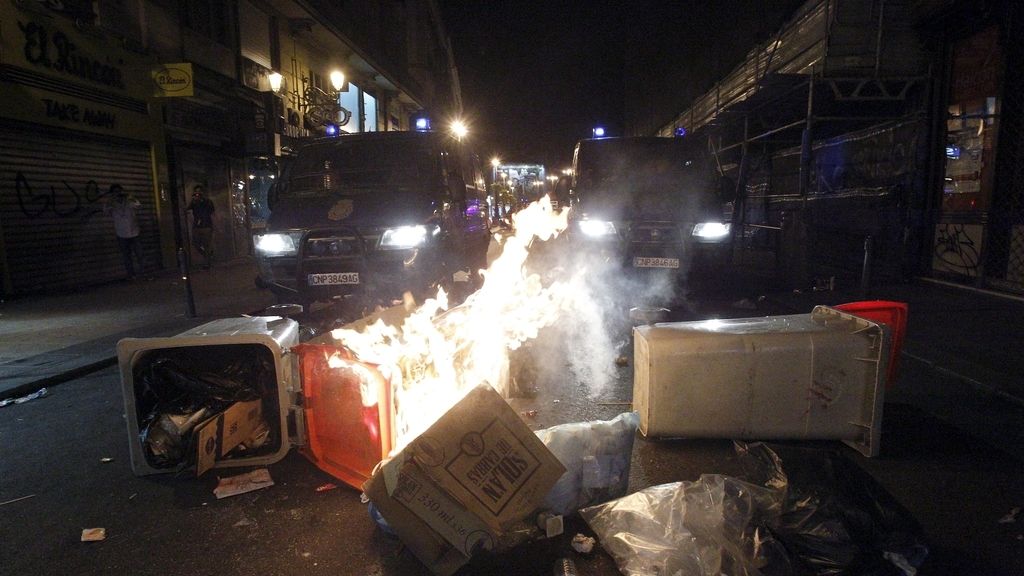 Disturbios tras las manifestaciones