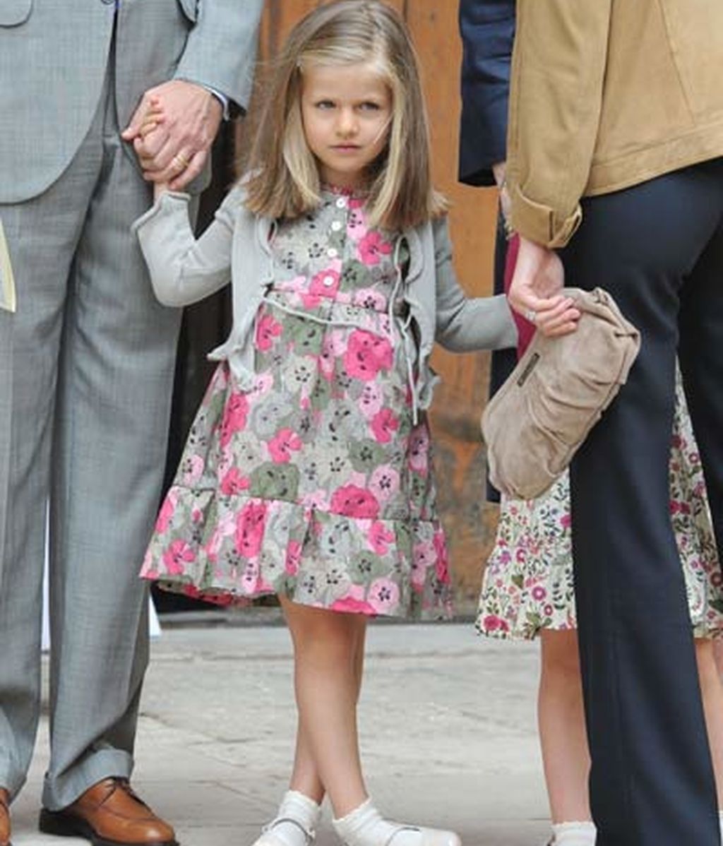 Los príncipes de Asturias y la reina Sofía, en la Misa de Resurrección