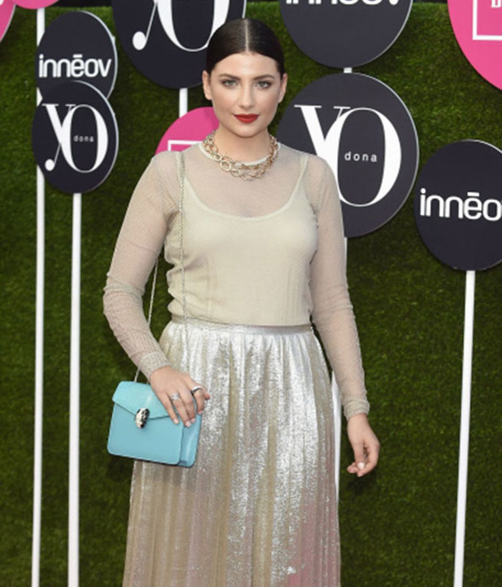 Original y muy elegante llegaba Miriam Giovanelli