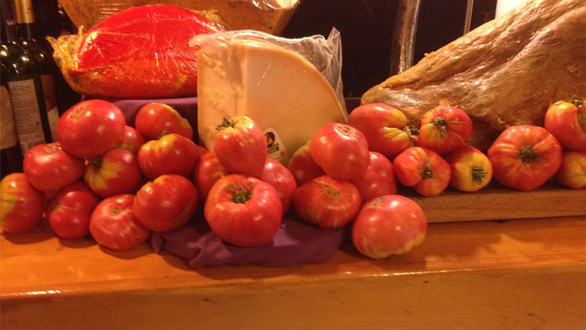 Tomates de Barbastro en Madrid