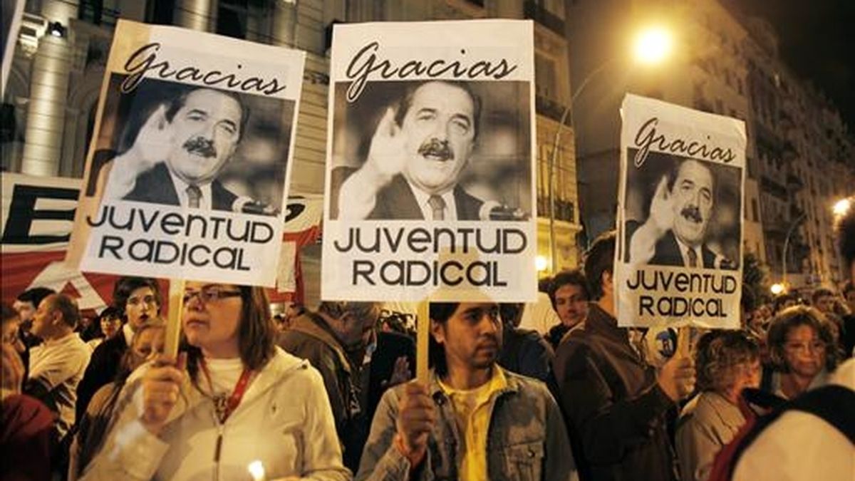 Raúl Alfonsín falleció tras una larga convalecencia. Video: ATLAS.